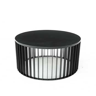 Round vertical bar tea table